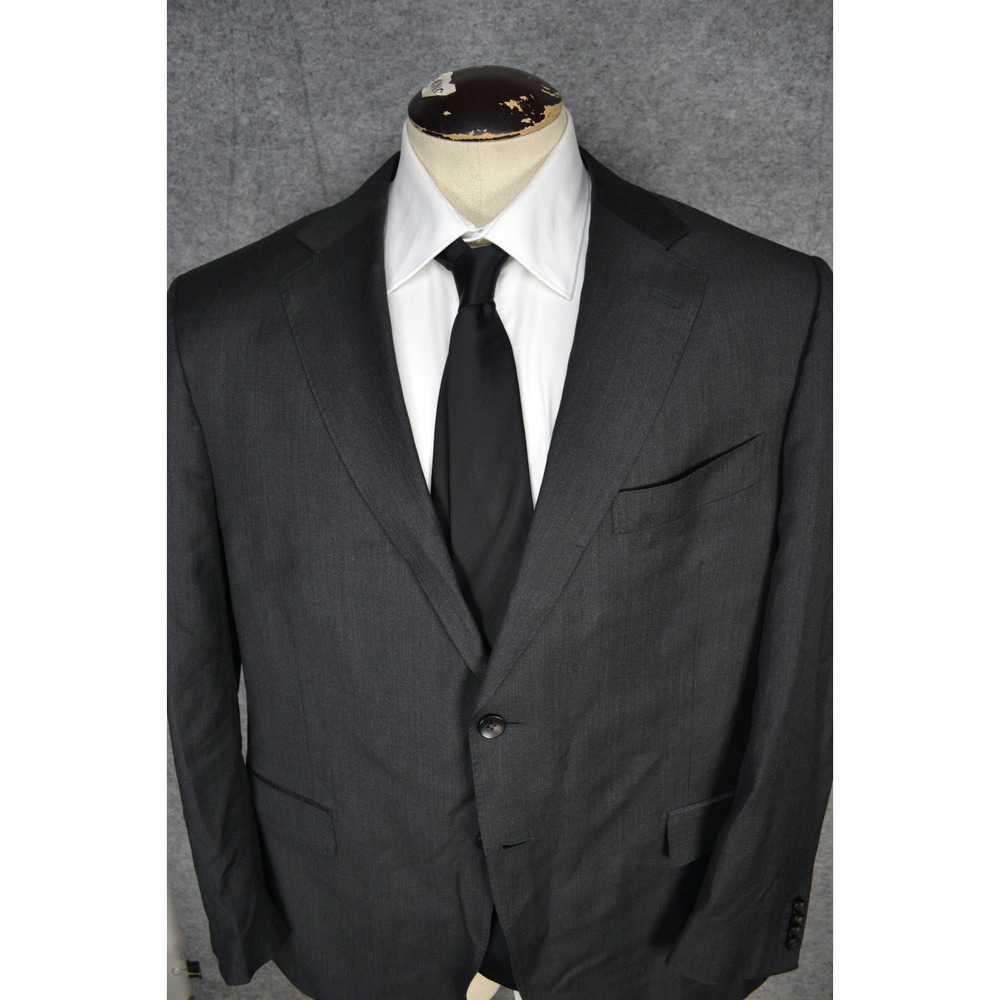 Suitsupply Napoli Zignone Mens 50 R 100% Wool Sport Coat Blazer Grey Suit Jacket